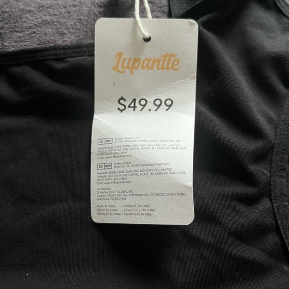 NWT Lupantte Hands Free Pumping Nursing Bra Size XXL Black - Picture 4 of 8